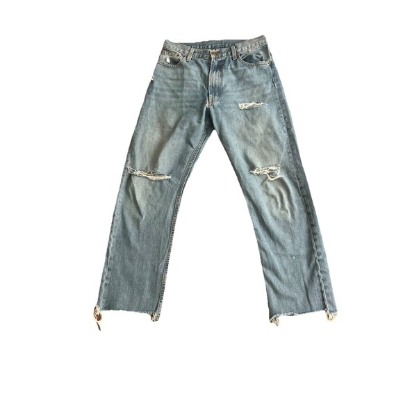 AVIATOR NATION MID RISE RELAXED FIT VTG CANYON JEANS COTTON 27 Medium Wash! - Picture 3 of 9